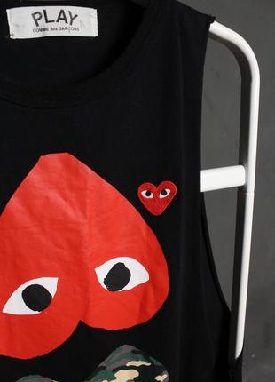 Comme des garcons play майка футболка безрукавка4 фото