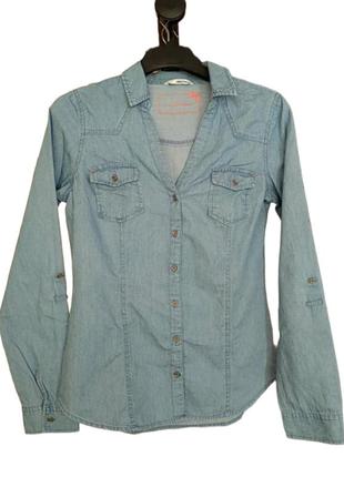 Женская рубашка с длинным  рукавом бренда tally weijl.р/40;170/88/а.