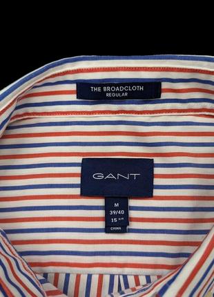 Чоловіча сорочка gant oxford nautical stripe shirt - m6 фото