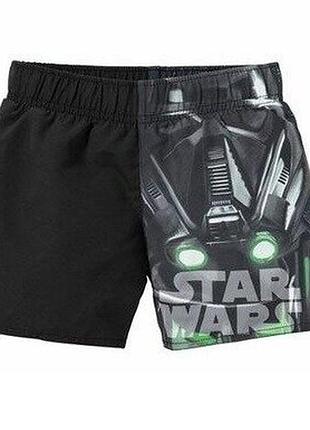 Пляжні шорти star wars р.122-128 детские плавательные купальные шортики