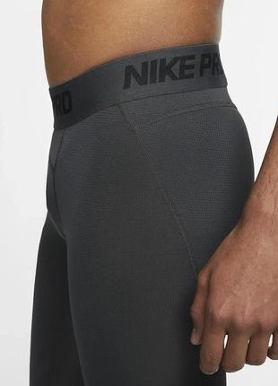 Лосини для бігу чоловік. nike pro men's 3/4 basketball tights (арт. at3383-060 )3 фото