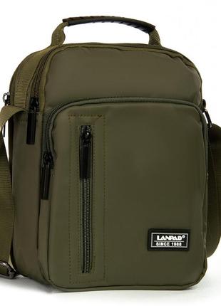 Мужская нейлоновая сумка - планшет lanpad 7631 green