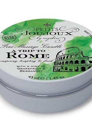 Массажная свечa petits joujoux - rome - grapefruit and bergamott (43 мл) с афродизиаками