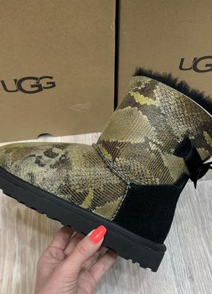 Угги ботинки питон замш кожа женские ugg australia original. код 100731 фото