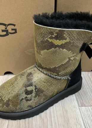 Угги ботинки питон замш кожа женские ugg australia original. код 100733 фото