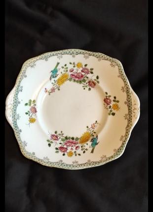 Антикварная тарелка royal albert england crown china