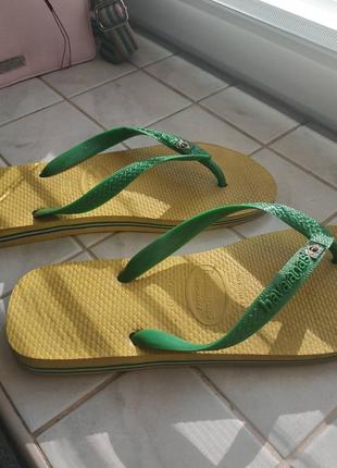 *вьетнамки havaianas brasil logo мужские (женские) 41/42 размер4 фото