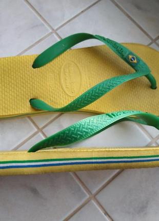 *вьетнамки havaianas brasil logo мужские (женские) 41/42 размер1 фото