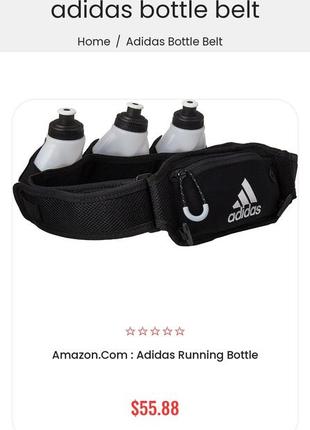 Спортивна сумка на пояс adidas run bottle belt 3.1 фото
