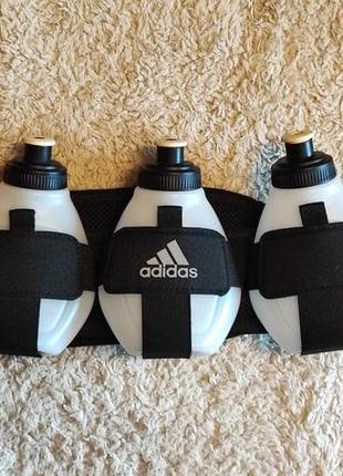 Спортивна сумка на пояс adidas run bottle belt 3.7 фото