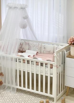 Комплект постільної білизни, кокон, балдахін, 100% бавовна