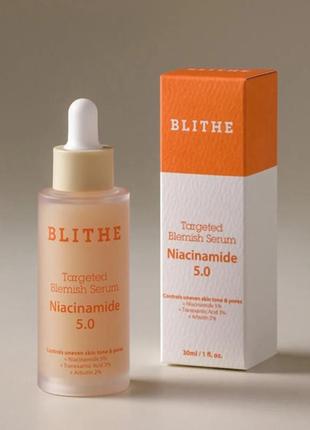 Сыворотка для лица blithe targeted blemish serum niacinamide 5.0 30 мл1 фото