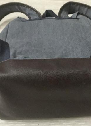 Рюкзак сірий тканинний5 фото