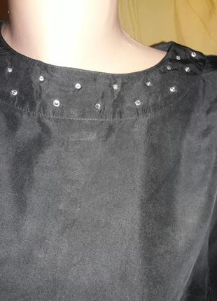 Винтаж шелк рубашка блуза туника2 фото
