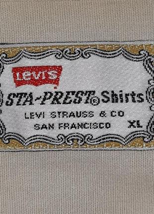 Винтажная мужская рубашка levi's | levis sta-prest vintage3 фото