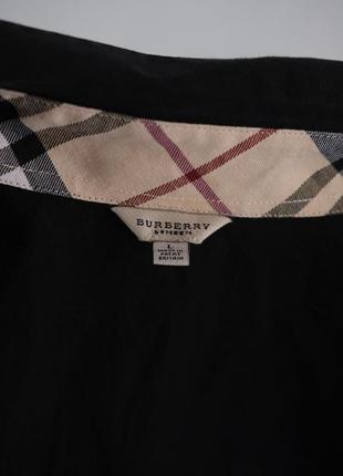 Черная короткая рубашка поло от burberry4 фото