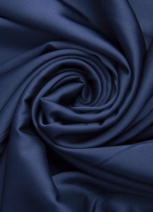 Ткань плательная атлас шелк vanessa синий