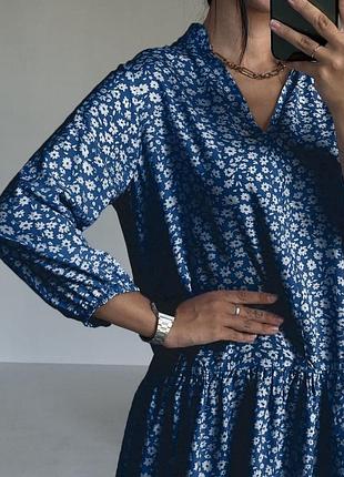 Сукня жіноча синя коротка