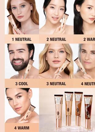 Тональна основа charlotte tilbury beautiful skin medium coverage liquid foundation with hyaluronic acid 3n2 фото