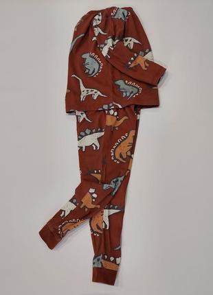 Домашний костюм, пижама с динозаврами george 3-4 года