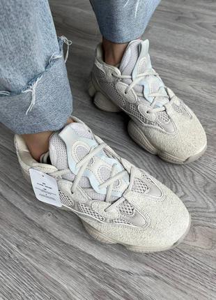 Стильные кроссовки adidas yeezy 500 beige2 фото