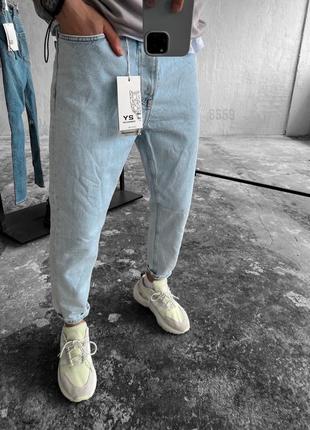 Стильові чоловічі преміум джинси якісні чоловічі вільного крою