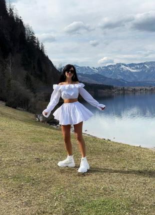 Костюм топ і спідниця