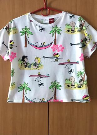 Zara котонова футболка