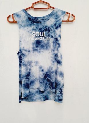 Майка летняя футболка производитель сша фирменная градиент маленький размер от бренда soul