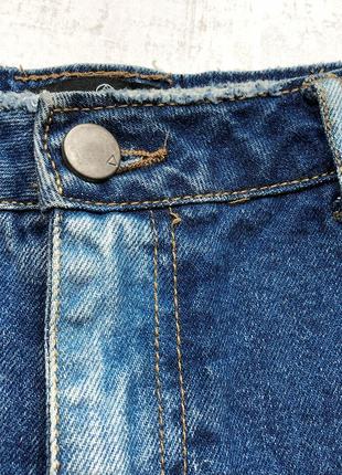 Новые шикарные джинсовые шорты с модными рваностями и брендовыми lv logo на заднем кармашке5 фото