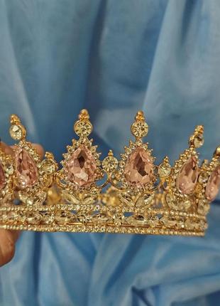 Неповторимая корона  swarovski, золото