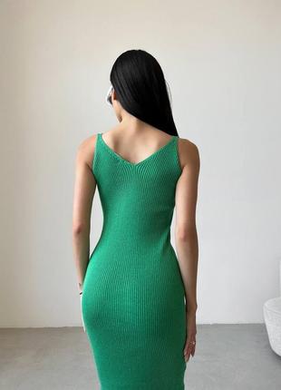 Силетное зеленое платье 42-463 фото