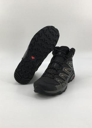 Мужские кожаные летние ботинки берцы salomon x ultra 3 aero 46