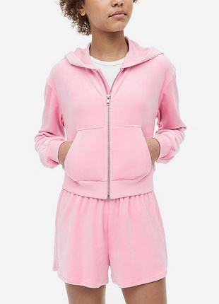 Велюровый зефирный костюм h&m xs-s-m