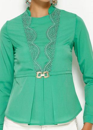 Зеленая женская блузка ma&gi3 фото
