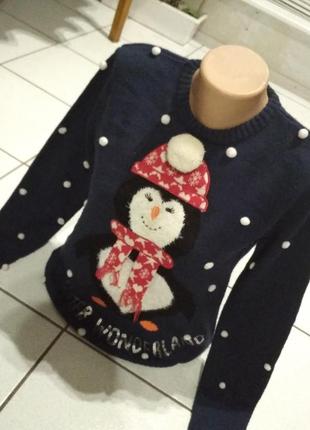 Новорічний светрик, светр на різдво, кофта з малюнком1 фото