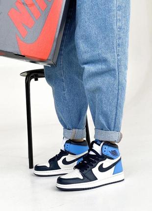 Кроссовки nike air jordan 1 женские кожаные джордан весна nike jordan 1 кожа nike air force 1 кожа nike air max весна жіночі кросівки найк джордан 18 фото