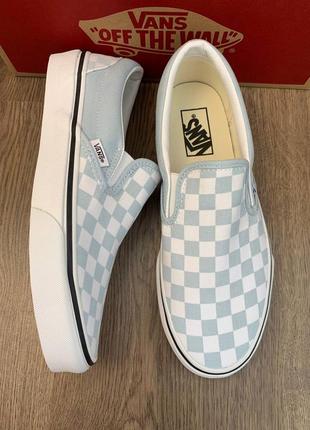 Оригінальні жіночі блакитні кеди vans4 фото