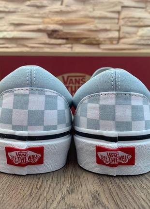 Оригінальні жіночі блакитні кеди vans7 фото