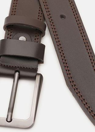 Мужской кожаный ремень borsa leather v1115fx18-brown2 фото