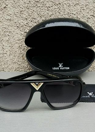 Окуляри в стилі louis vuitton жіночі сонцезахисні окуляри чорні з градієнтом