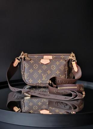 Louis vuitton pochete multi brown1 фото