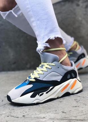 Кроссовки adidas yeezy boost 700 женские  samba  кожа адидас черные белые весна жіночі кросівки адідаs8 фото