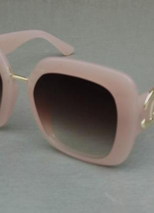 Chanel очки женские солнцезащитные большие нежно розовые4 фото