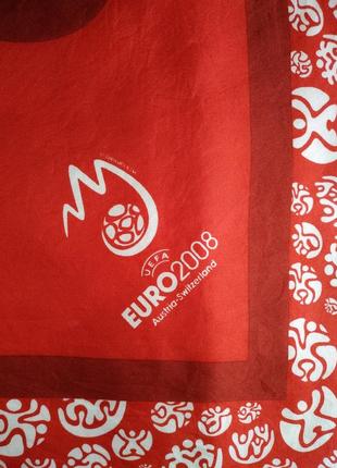 Натуральный шёлк, платок euro 2008, 77х77 см.3 фото