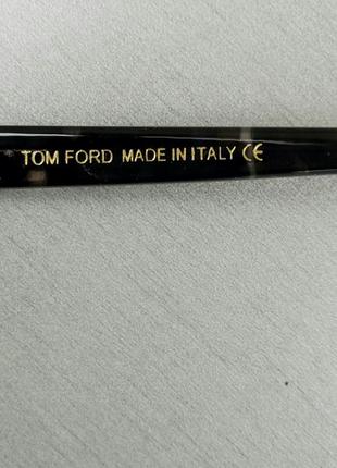 Tom ford очки женские имиджевые черно коричневые мраморные5 фото