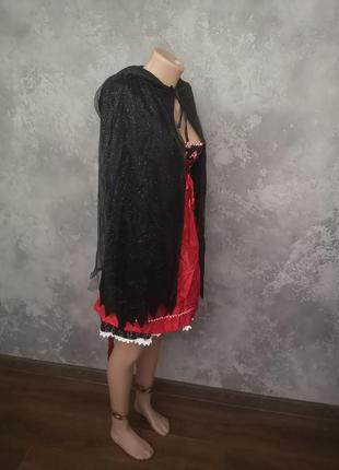 Карнавальний костюм червона шапочка s 42 фартух плаття хелоуін хэлоуин косплей9 фото