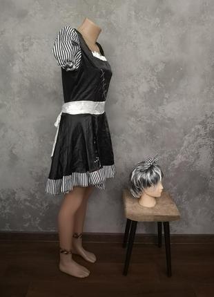 Карнавальна сукня перука покоївка m l 44 46 хелоуін відьма хэлоуин марионетка косплей лялька3 фото