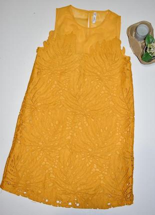 Mango красивое платье с фактурной тканью