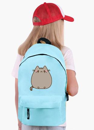 Рюкзак дитячий кіт пушин (pusheen cat) (9263-2853) блакитний